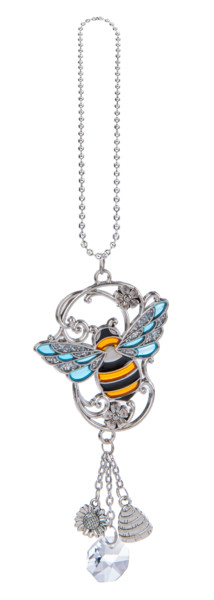 Car Charm -Bee Stain glass look