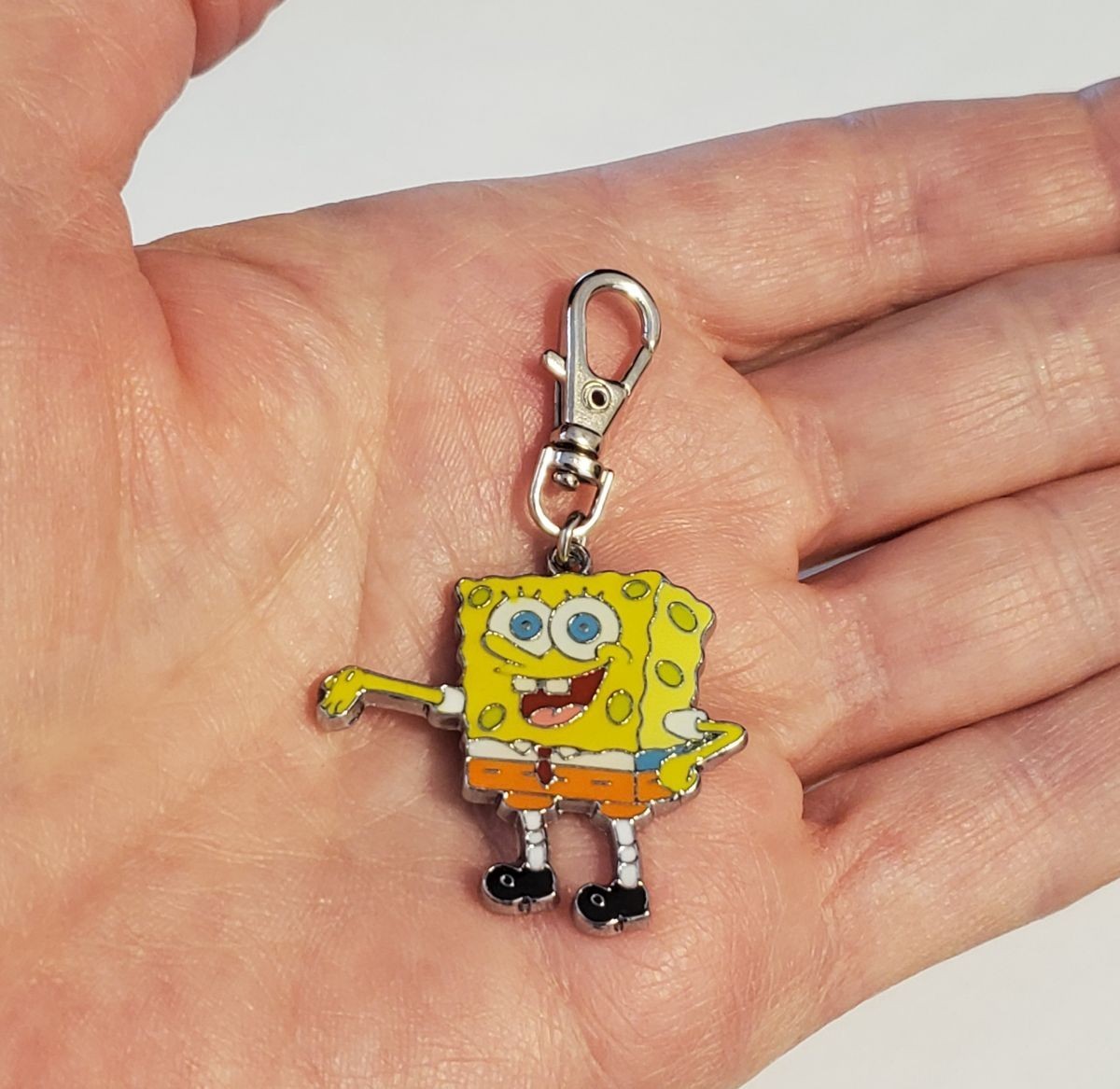 SPONGEBOB BAG CHARM ZIPPER PULL BACKPACK PURSE GYM WALLET DOG CAT COLLAR JEWELRY