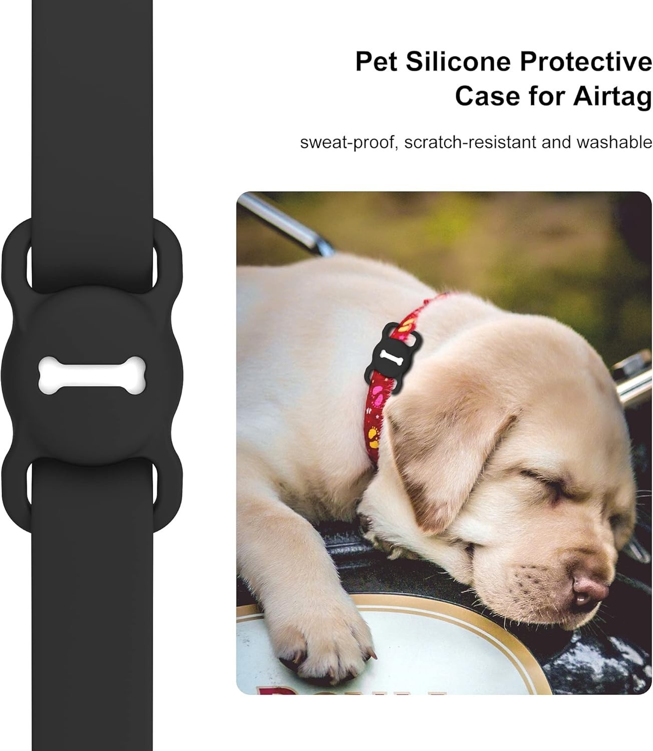 For Airtag Dog Collar Holder (1St & 2Nd Generation) Air Tag Protective Cat Airta