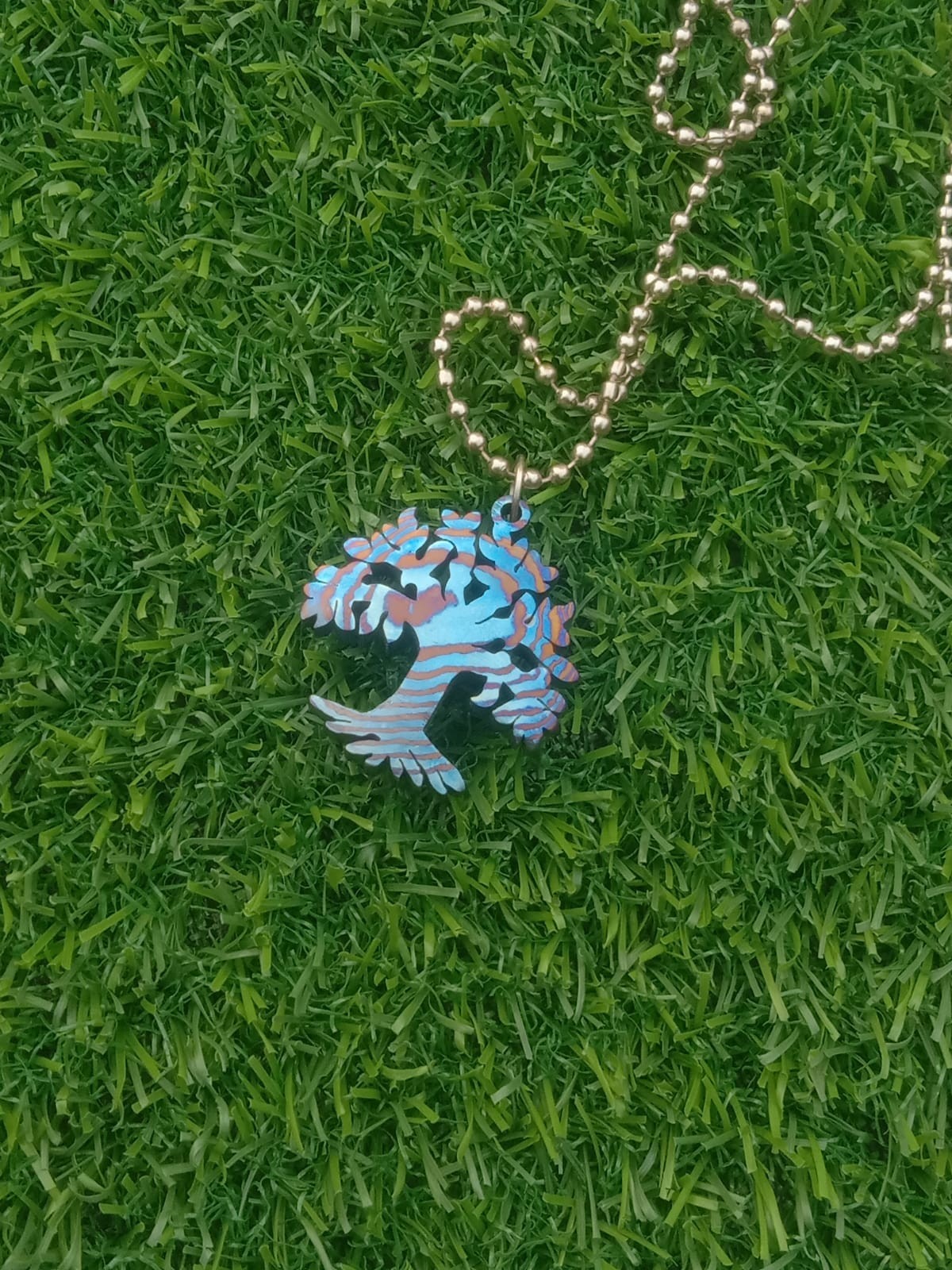 Unique Timascus (Mokuti) Tree Of Life Pendant Necklace With Ball Chain | Pendant
