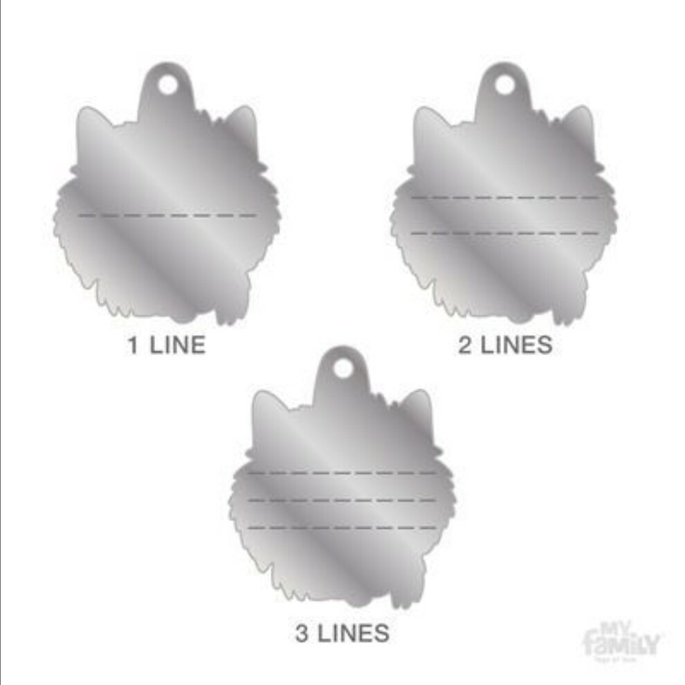 Cairn Terrier Dog ID Tag (55CAIRN) – Engraved FREE – Personalised – Charm
