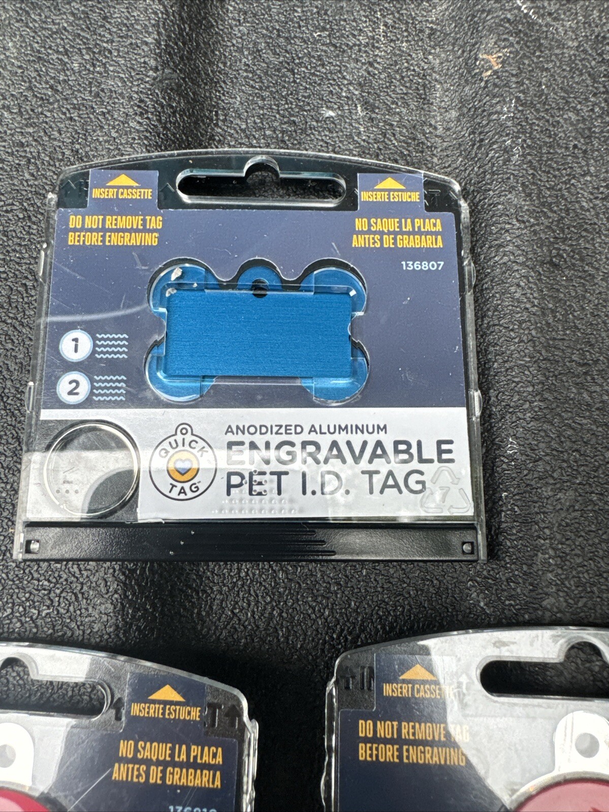 NEW – ENGRAVABLE PET I.D. TAG – Lot Of 3