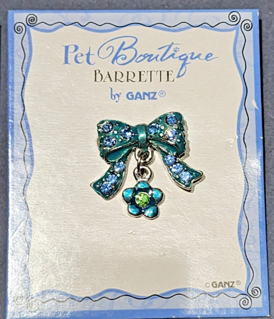 Pet Boutique Rhinestone 1″ Barrette by GANZ Love your Fur Baby 3 Pc Lot
