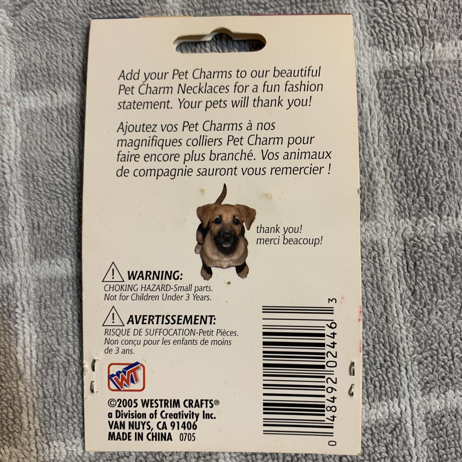 Talk to the Paw Dog Charm Necklace Pet Charms