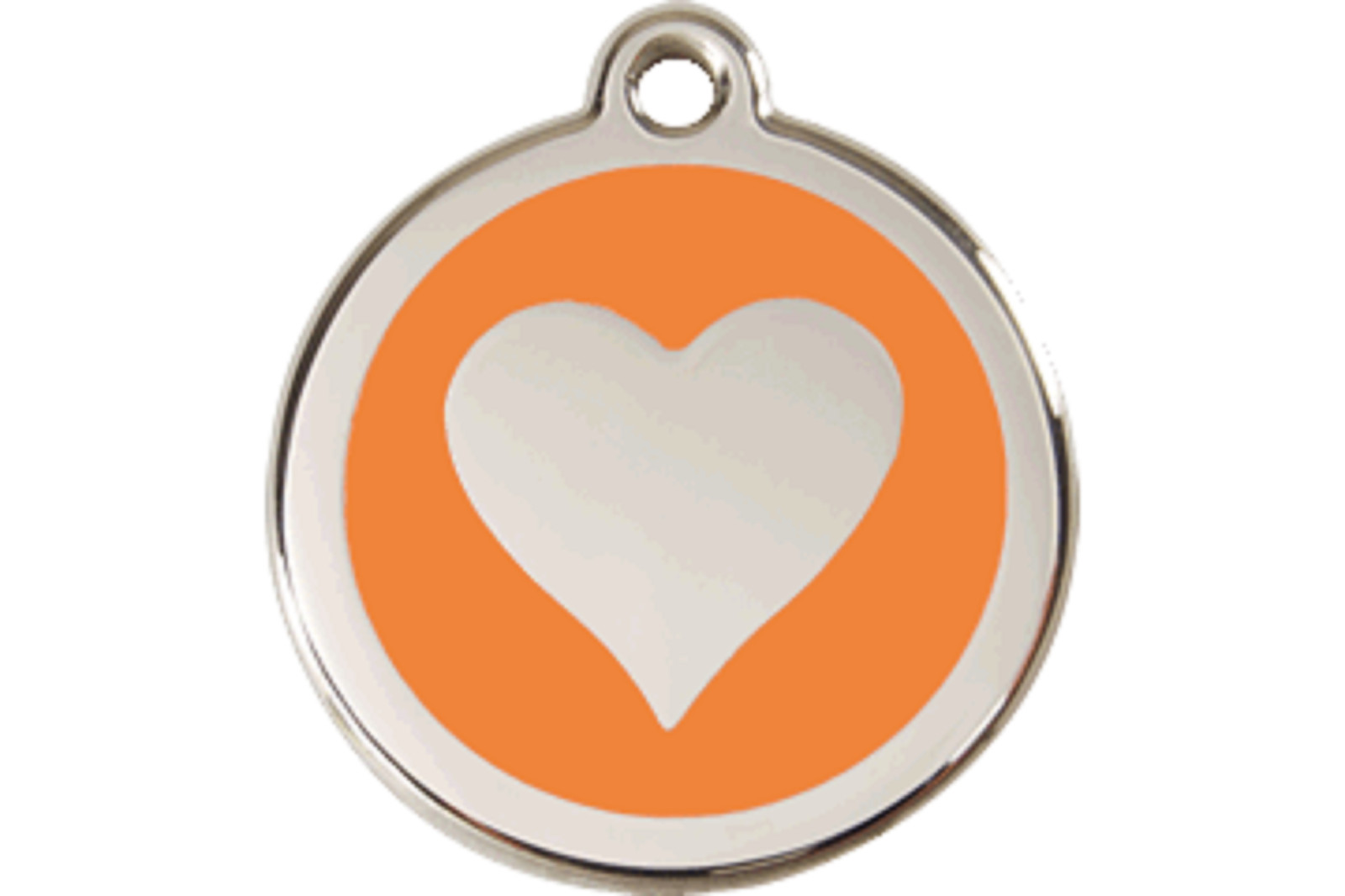 Dog Cat Puppy Pet – Red Dingo – Dog ID Tag Charm – Lifetime Guarantee – Heart