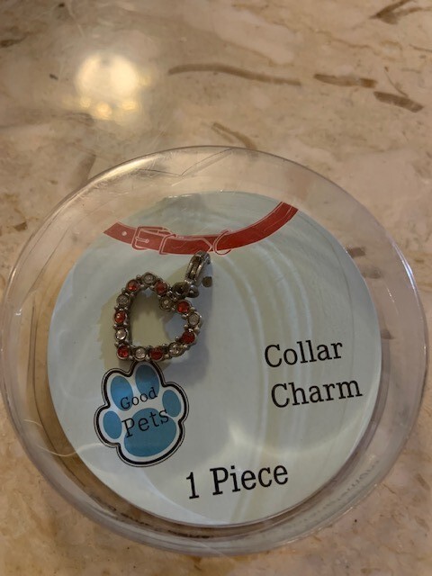Dog Collar Charm Heart Dog Charm Rhinestones Love