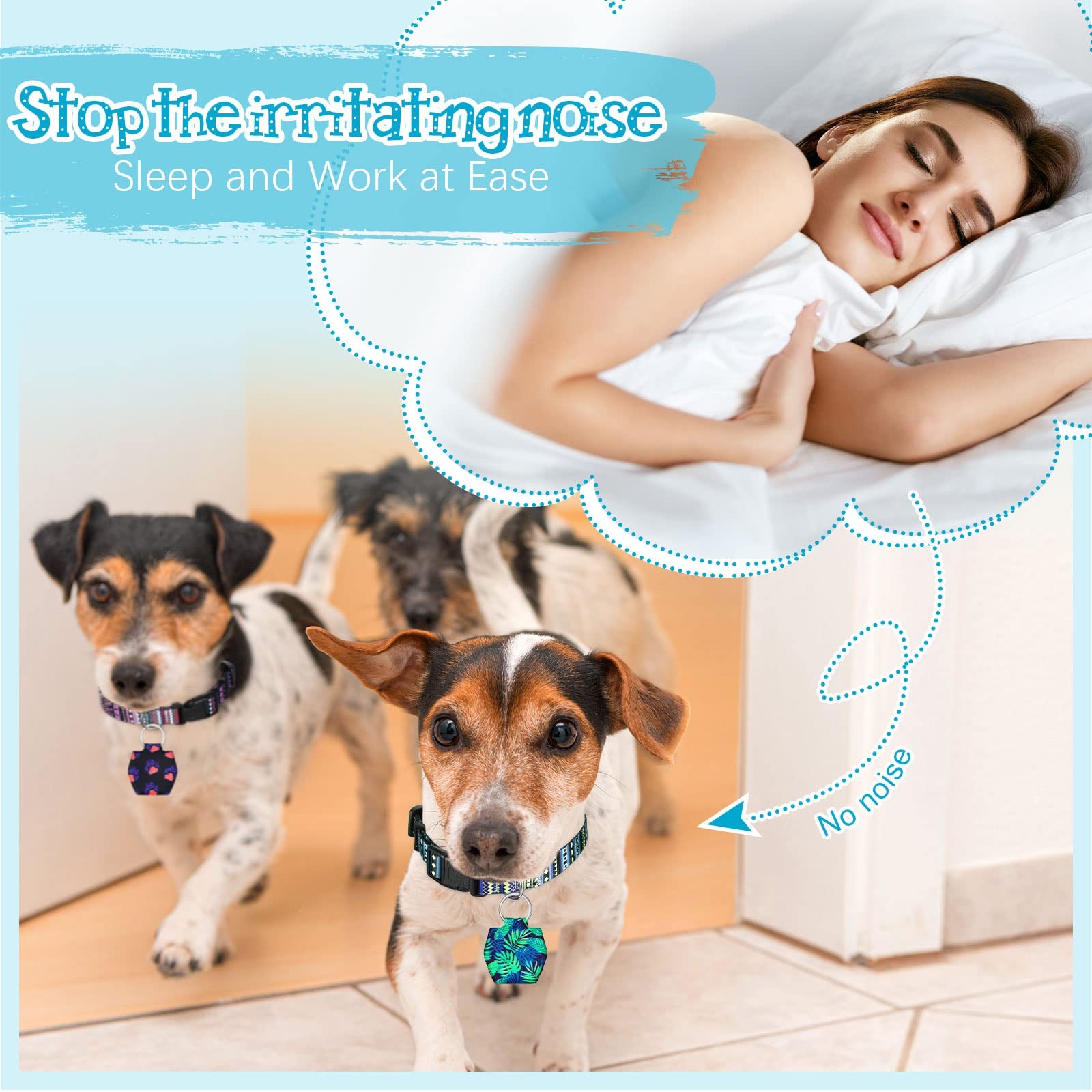 6 Pieces Dog Tag Silencer Dog Tag Cover Portable Pet ID Soundless Silencer Ba…