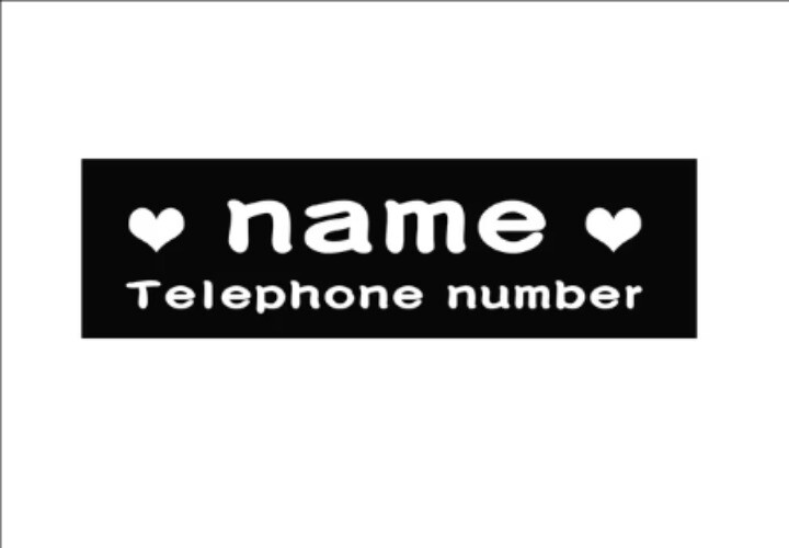 2PCS PU Personalized Dog Name Patches ID Tag For JULUS Pet Harness Label Sticker