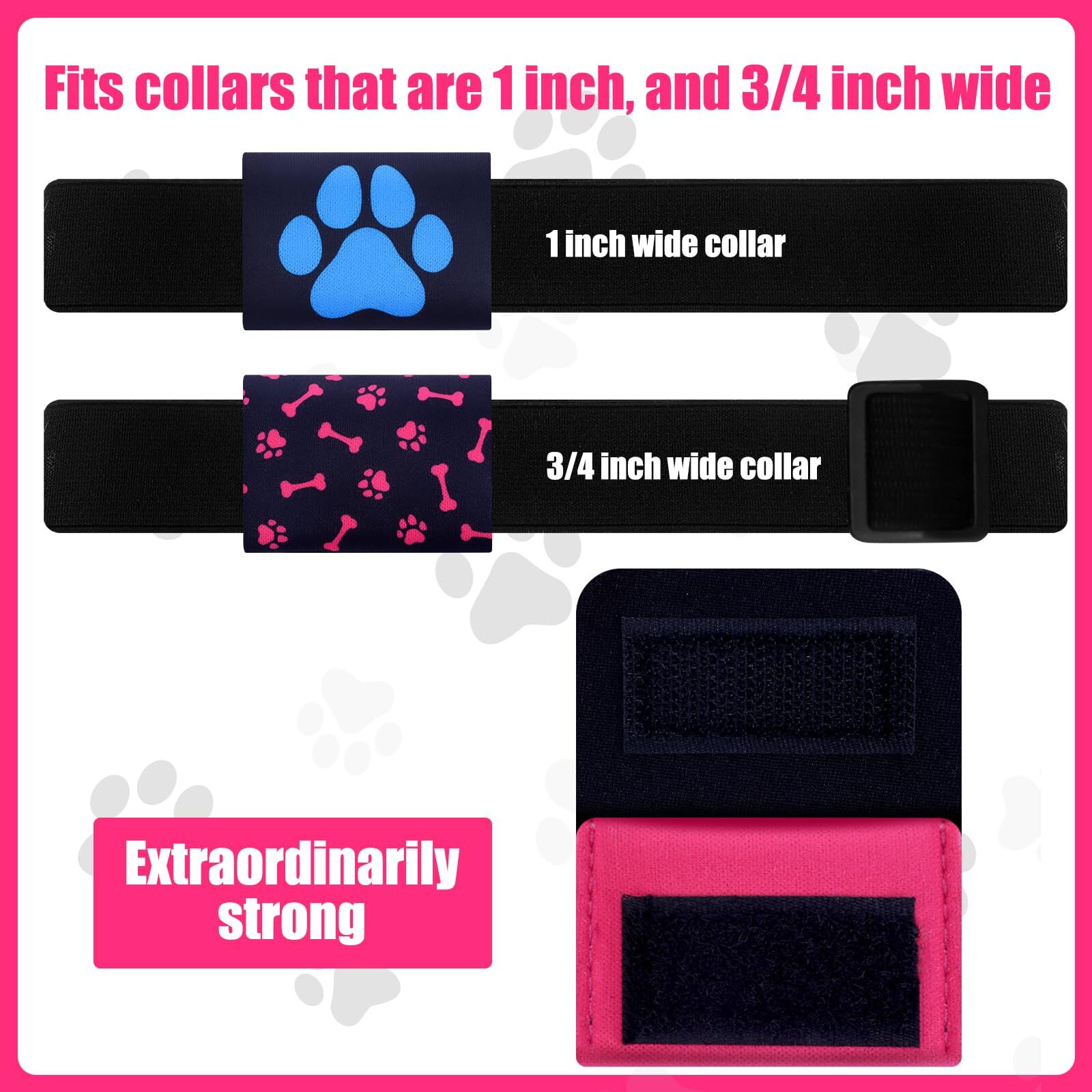 6 Pcs Dog Tag Holder for Pet Collar Dog Tag Silencer Portable cat ID Holder P…