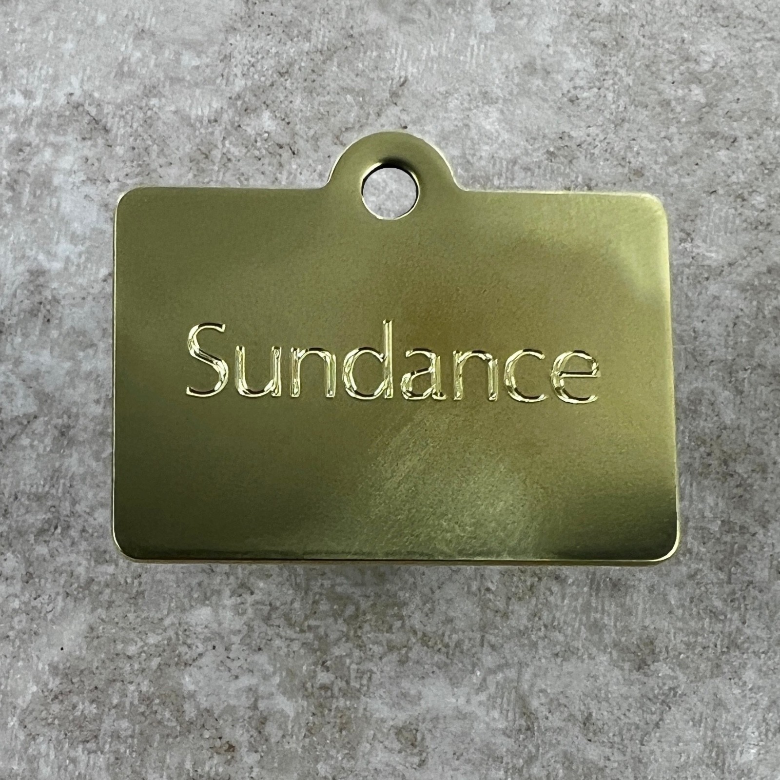 Custom Engraved Dog Tags Personalized Dog Collar Pet Tags BRASS SECRET AGENT