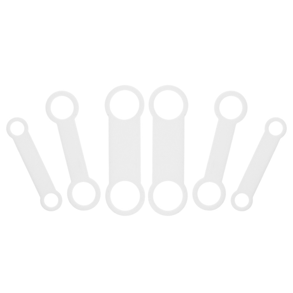 6 Pcs Pet Dog Tag Belt Silencers Silicone Id Tags Blank Slide Collar for Pets