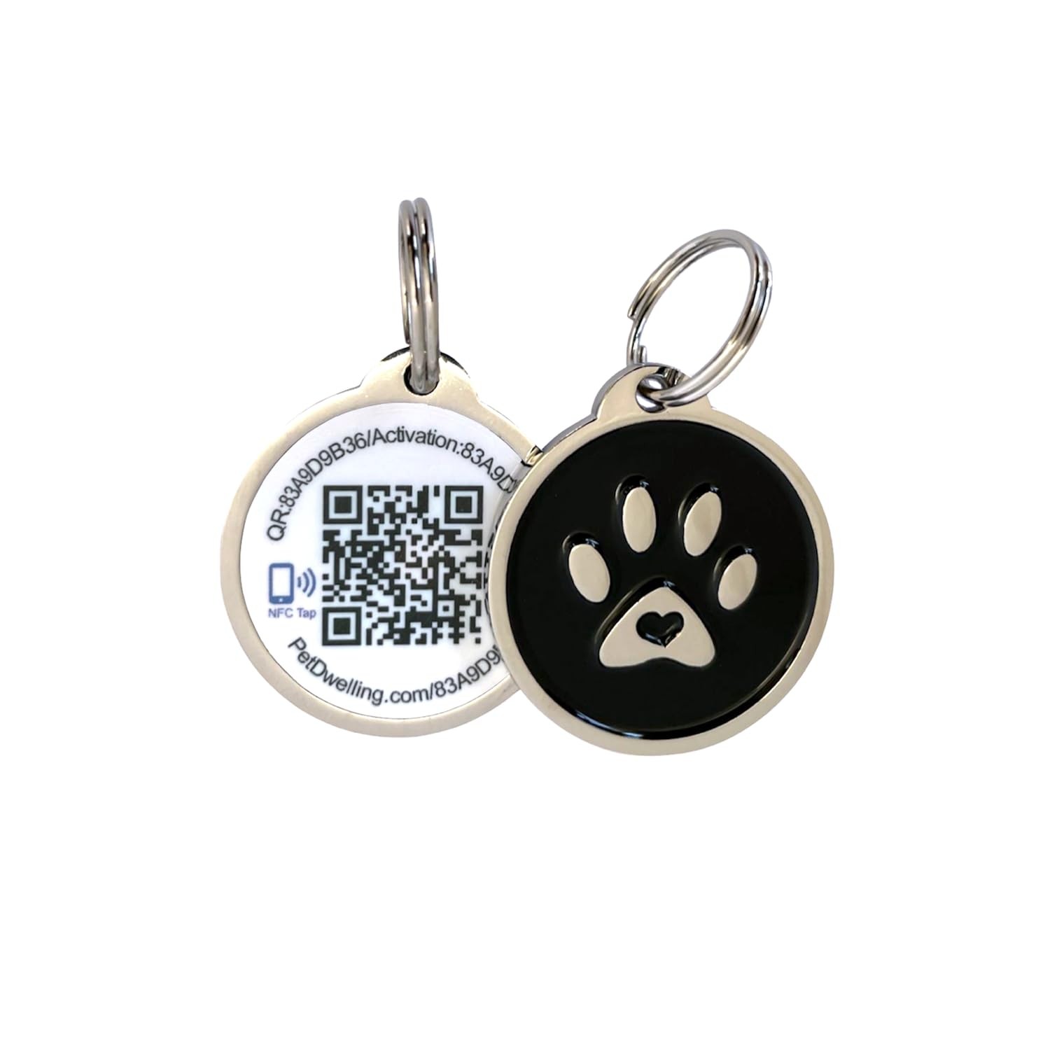 Premium NFC & QR Code Smart Dog ID Tag – Easy Scanning, Instant Profile Acces…