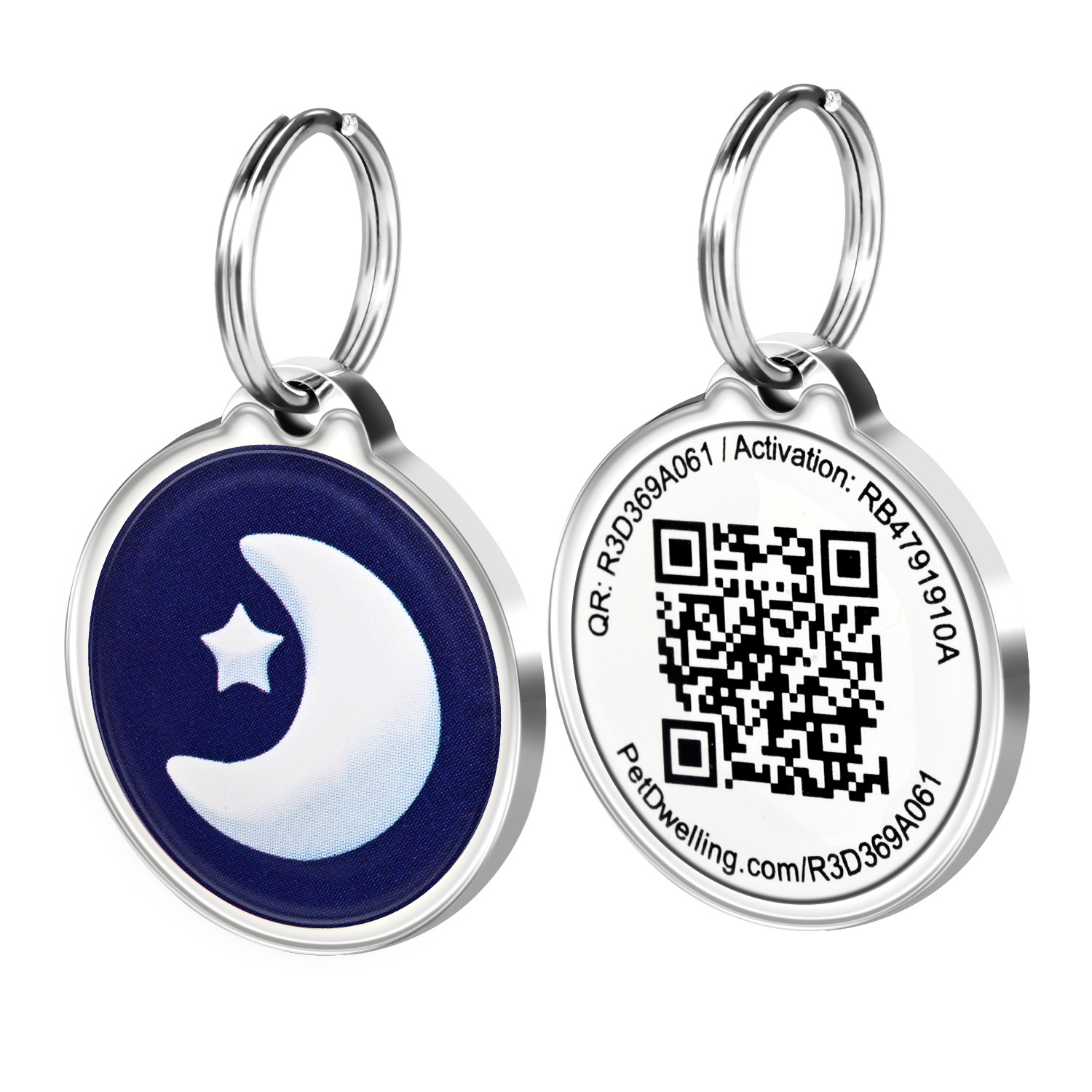 Pet Dwelling Nature QR Code Pet Tag: Instant Online Profile Access & Scan Alert