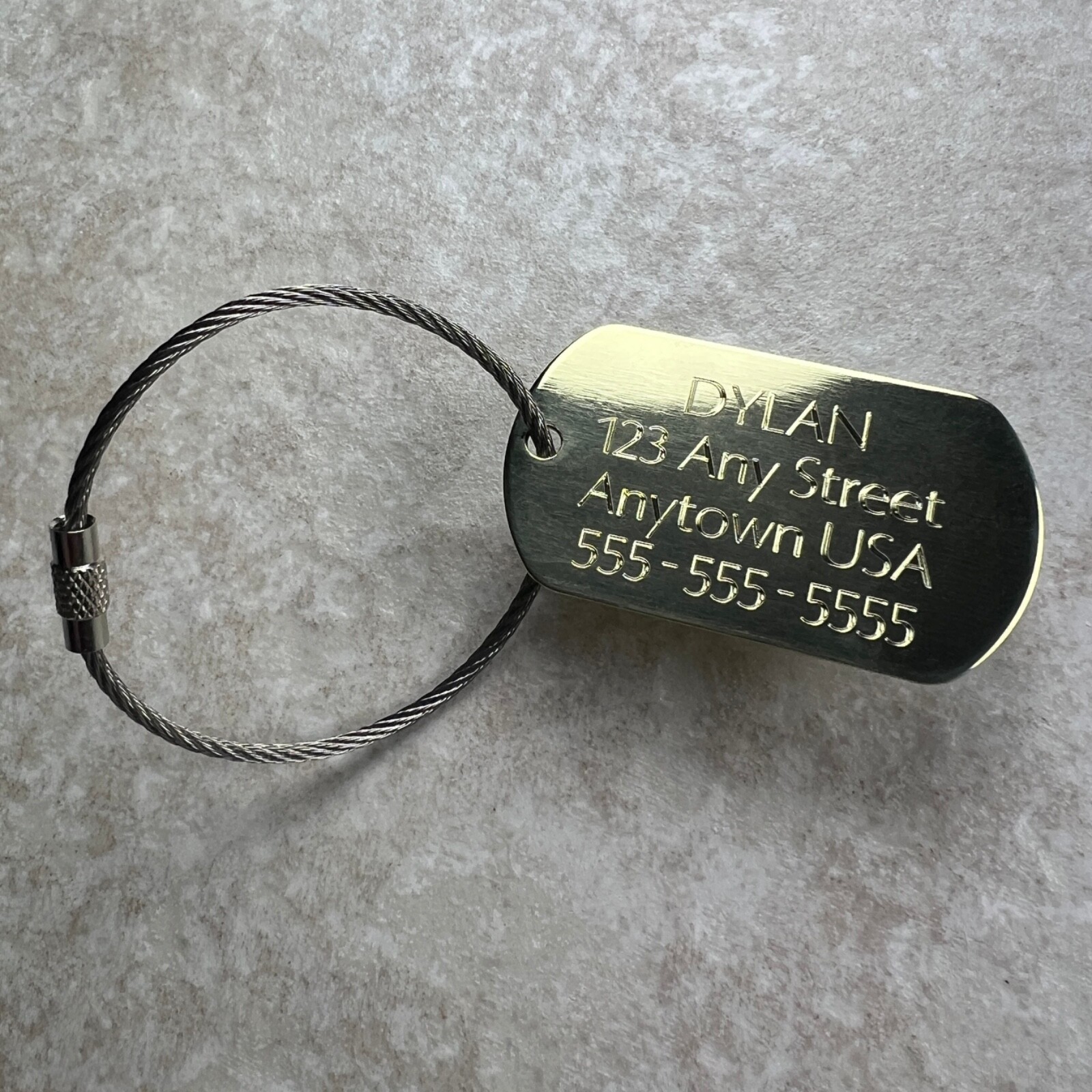 Custom Luggage Tags Baggage Tag Carry On Bag Travel ENGRAVED LUGGAGE TAG BRASS