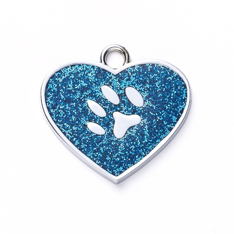 Zinc Alloy Heart Shaped Anti-loss Pet Tags – Personalized Dog Tag