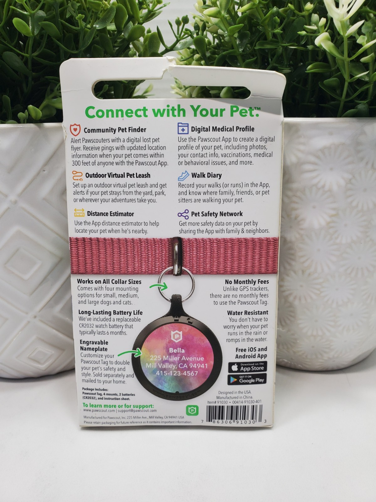 Pawscout The Smarter Pet Tag Community Pet Finder Connects To Your Phone🐶🐱 NEW