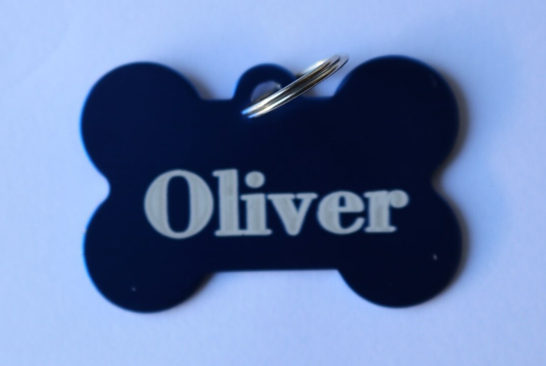 Laser Engraved Medium Bone Tags