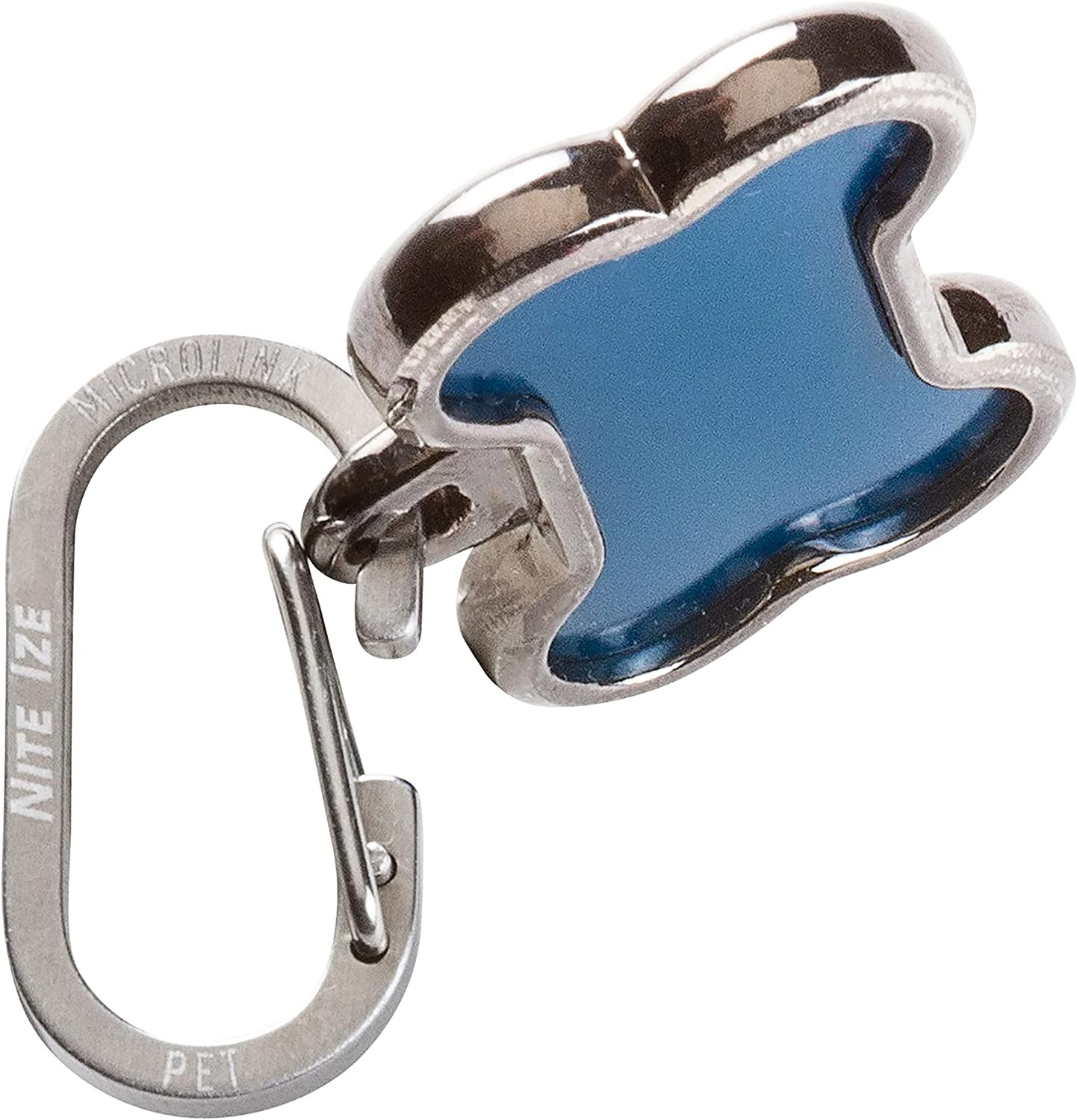 Microlink Pet Tag Carabiner, Stainless Steel Cat and Dog Tag Clip, 2 Count (Pack
