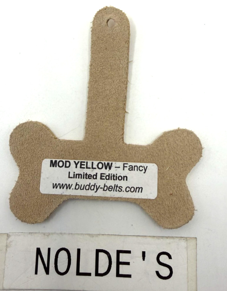 Buddy Belt Mod Yellow Dog Bone key fob DS446B4TF1088
