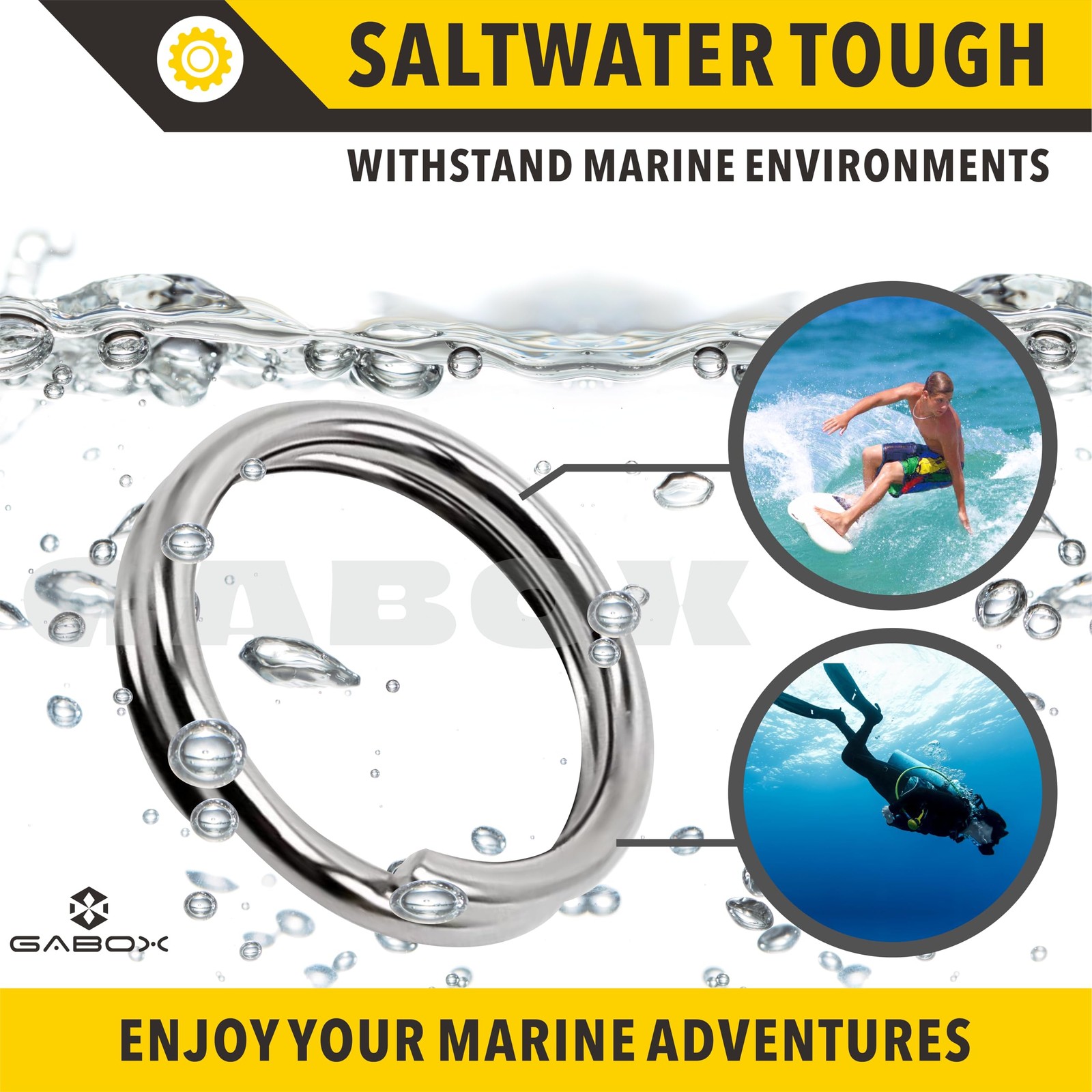 24 Pcs Medical-Grade 316L Stainless Steel Key Rings, Ideal for Marine Enthusi…