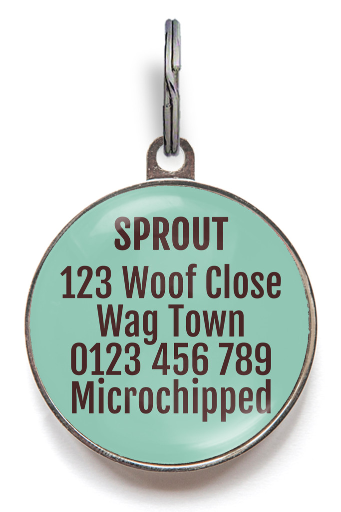 Personalized Dog Tag Cherry Blossom – Floral Pet ID Tag, Durable & Waterproof