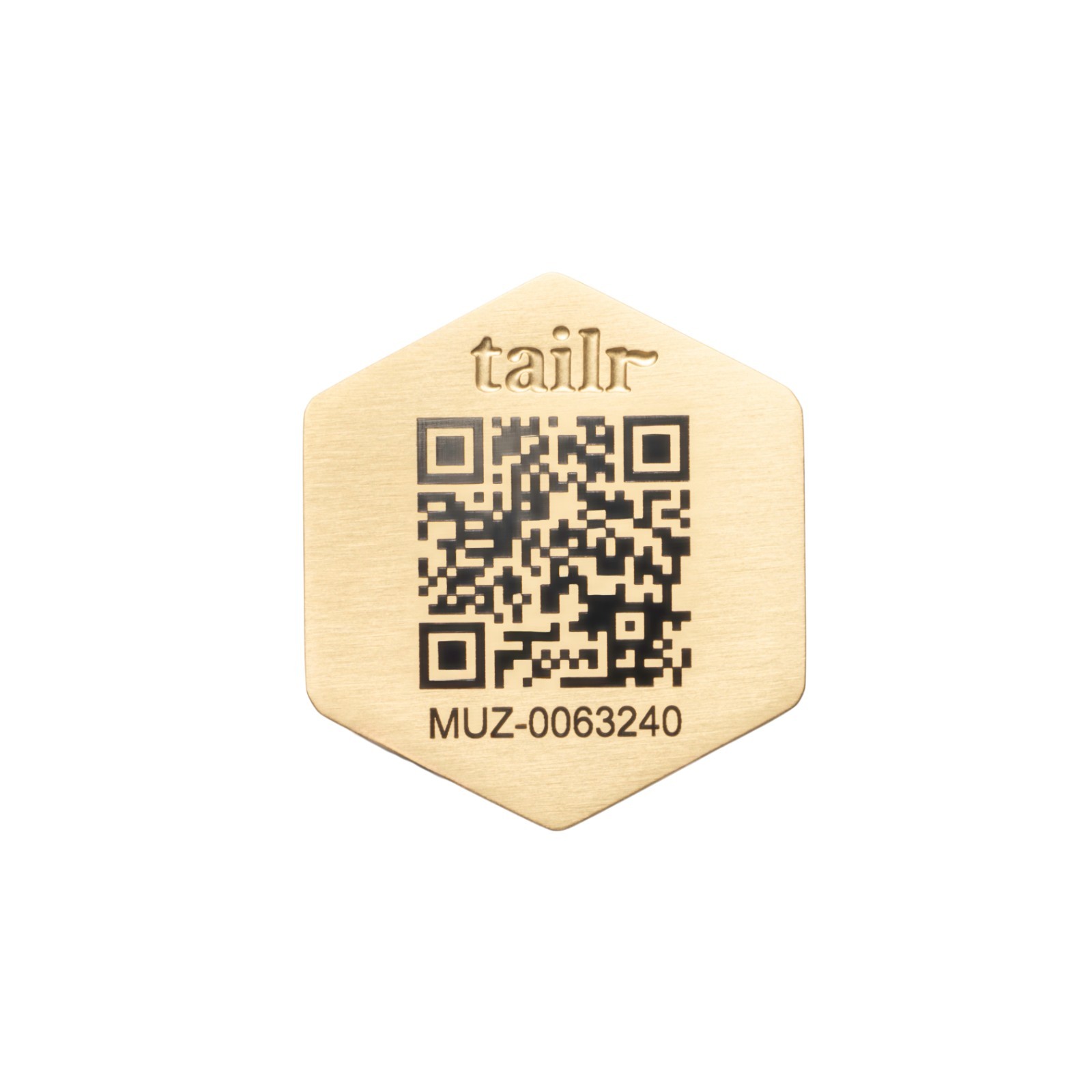 Tailr Slide On QR Code Dog Tag Silent Pet ID Tag with App No Jingle All Sizes