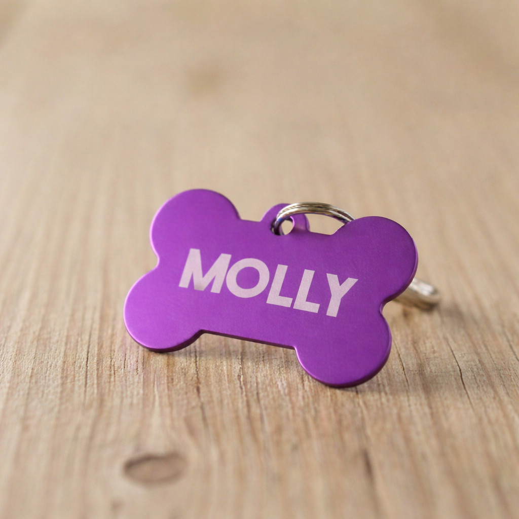 Custom Engraved Metal Dog ID Tag Personalized Pet Tag for Dogs & Cats