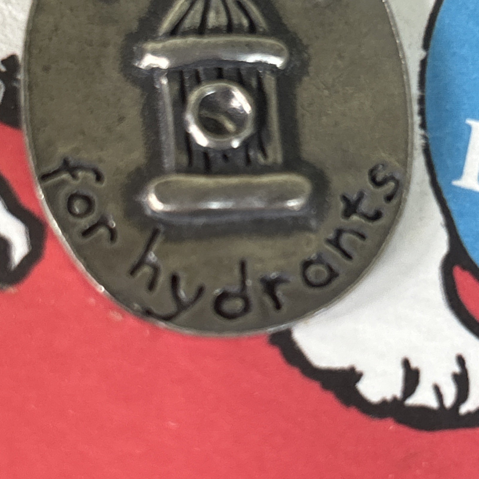 New 100% Lead Free Pewter Pet Tag “I Brake For Hydrants” Metal Morphosis