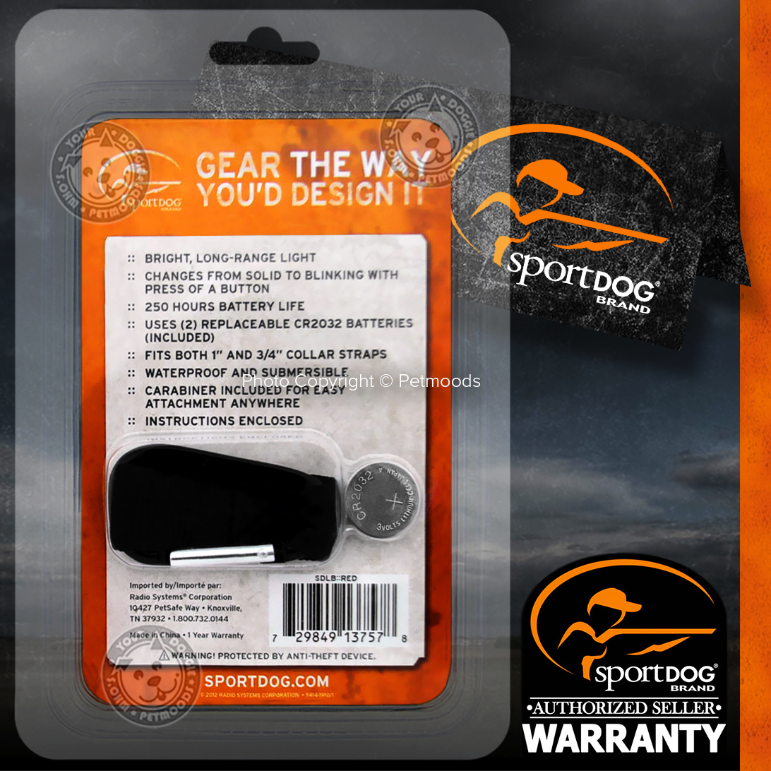 SportDOG Locator Dog Pet Collar Safety Beacon Red Light Adapter Carabiner Clip