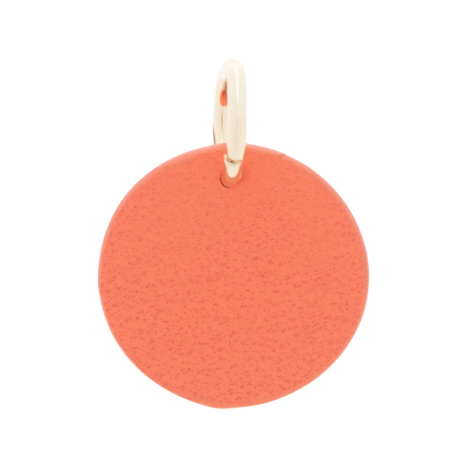The Cuddle Collab Wear & Share Charm Faux Leather “E” Monogram in Orange