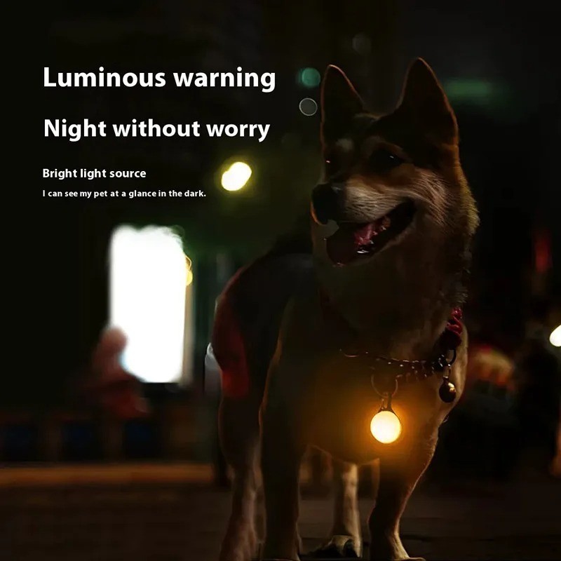 LED Flashing Clip On Pedant Night Light Pet Safety Dog Cat Collar Choose