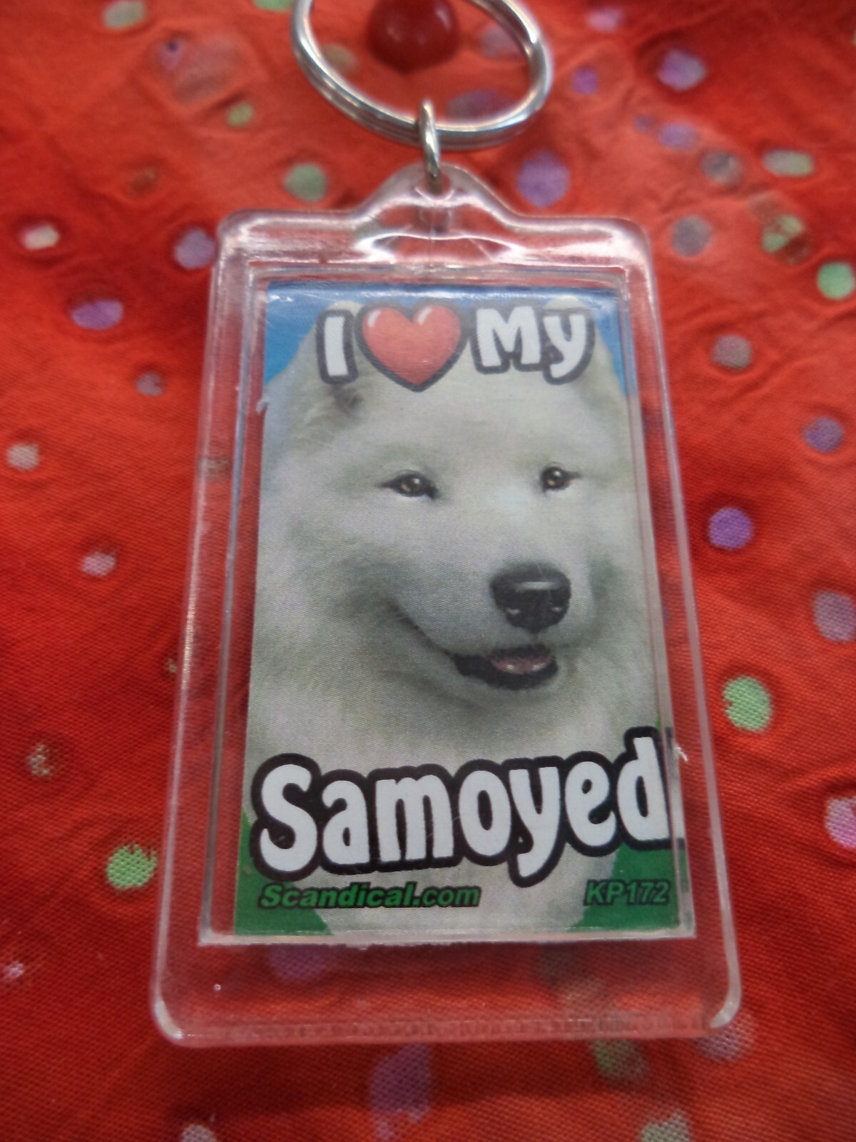 SCANDIAL PET KEY CHAINS – DOUBLE SIDED – I LOVE MY __DOG__ YOU PICK BREED! #3