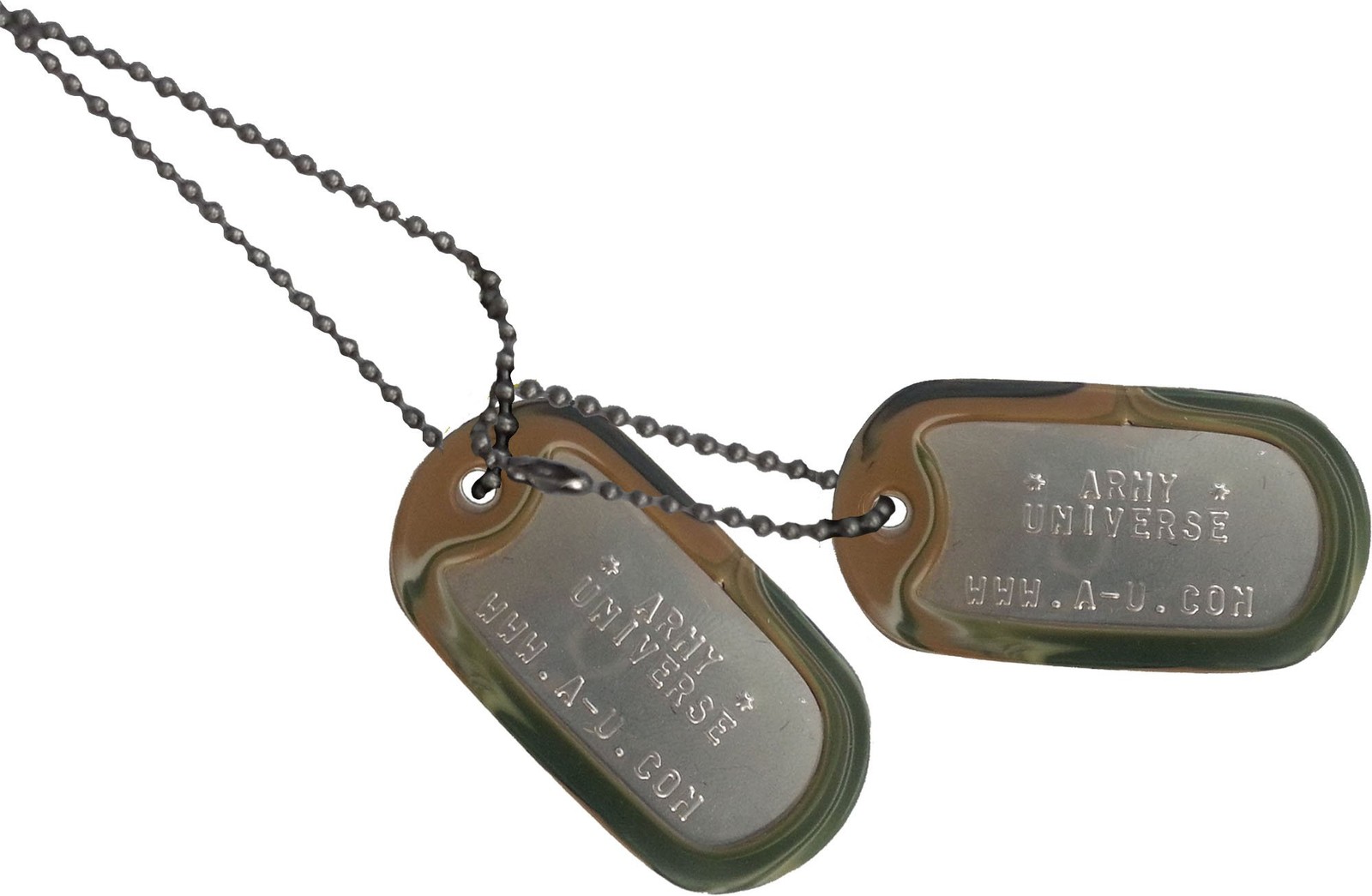 US Military Dog Tag Set ID Matte Metal ID Dog Tags Necklace Complete Set