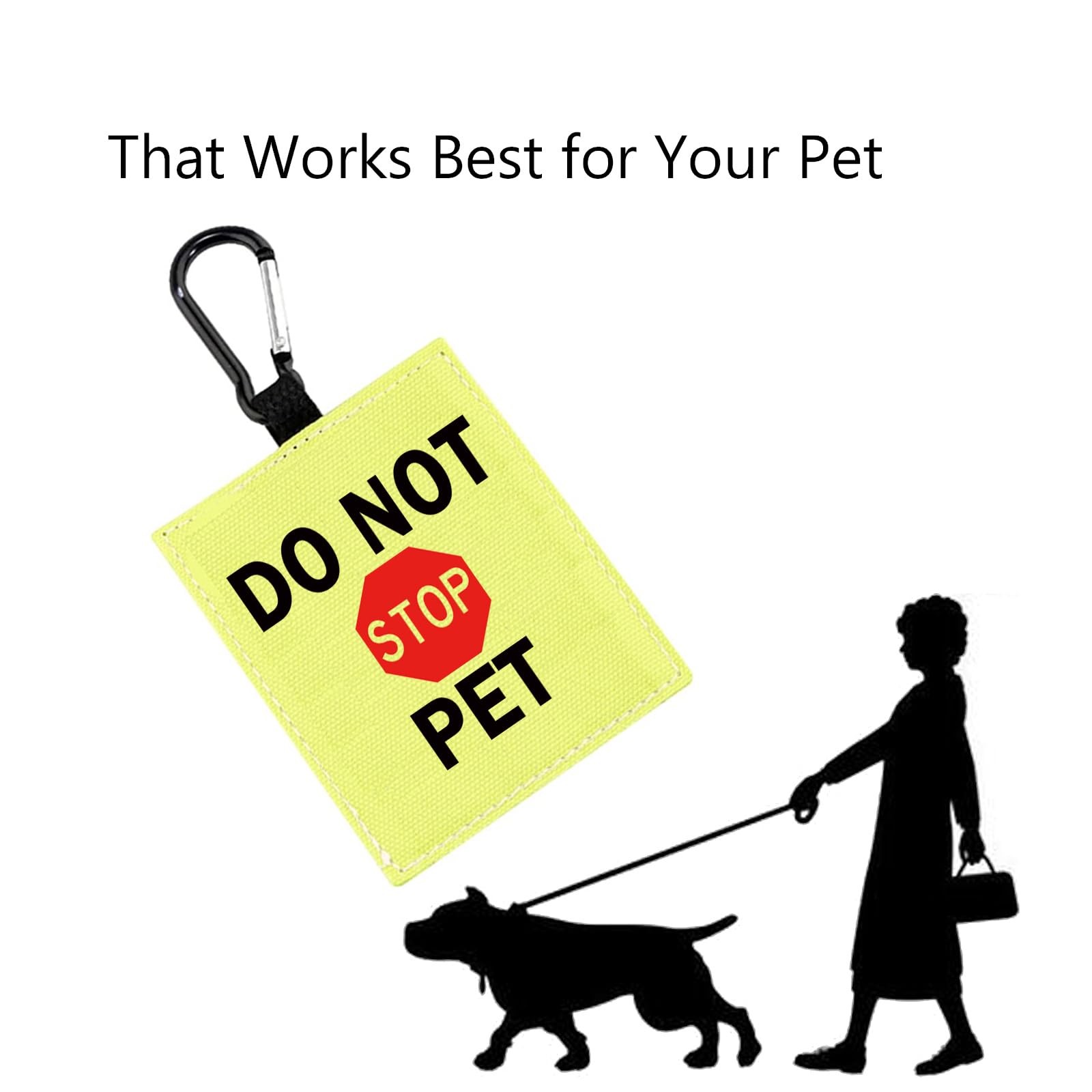 Do Not Pet Alert Hanging Patch Caution Stop Dog Nervous Vest Accessories