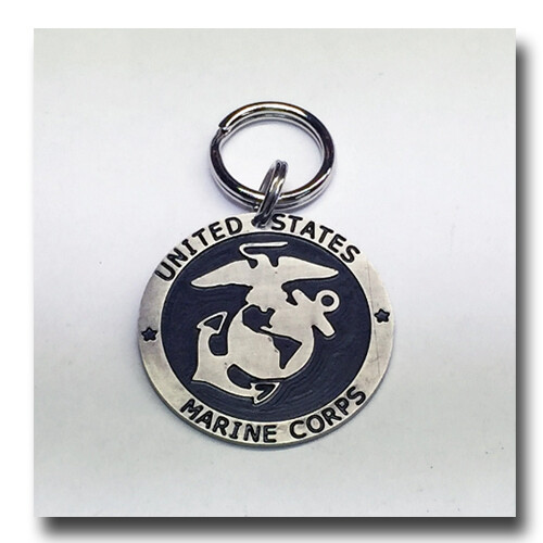 USMC Marine Corp Pet ID Dog Name Tag Free Engraving Semper Fi