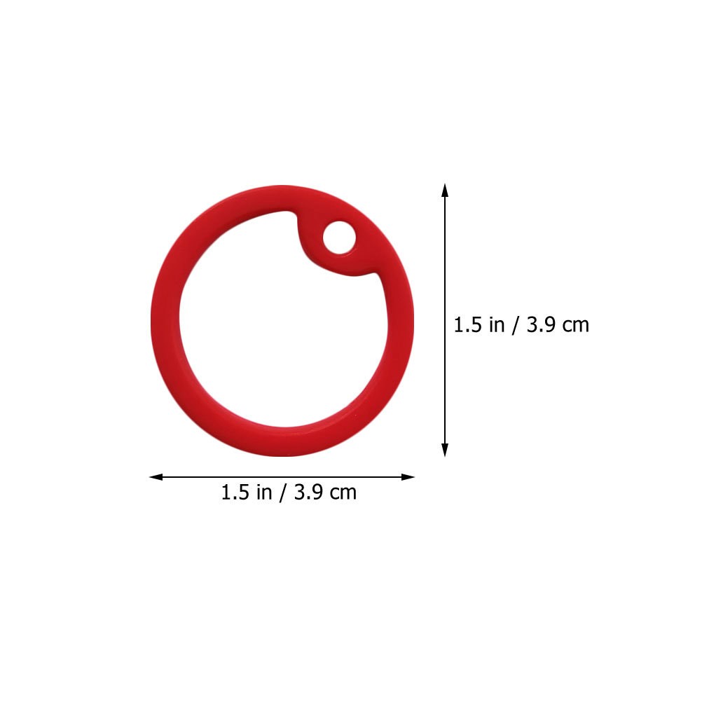 10 Pcs Dog Id Tag Hoop Silicone Accessories for Small