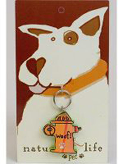 Dog Pet Collar Charm/Zipper Pull “WOOF!” from Natural Life