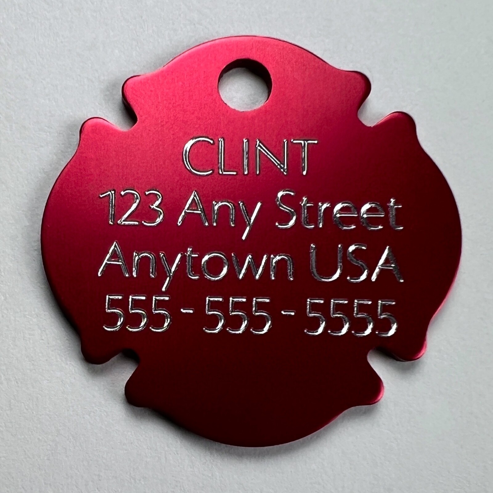 Custom Engraved Dog Tags Personalized Dog Collar Pet Tags Engraved Pet FIRE DOG