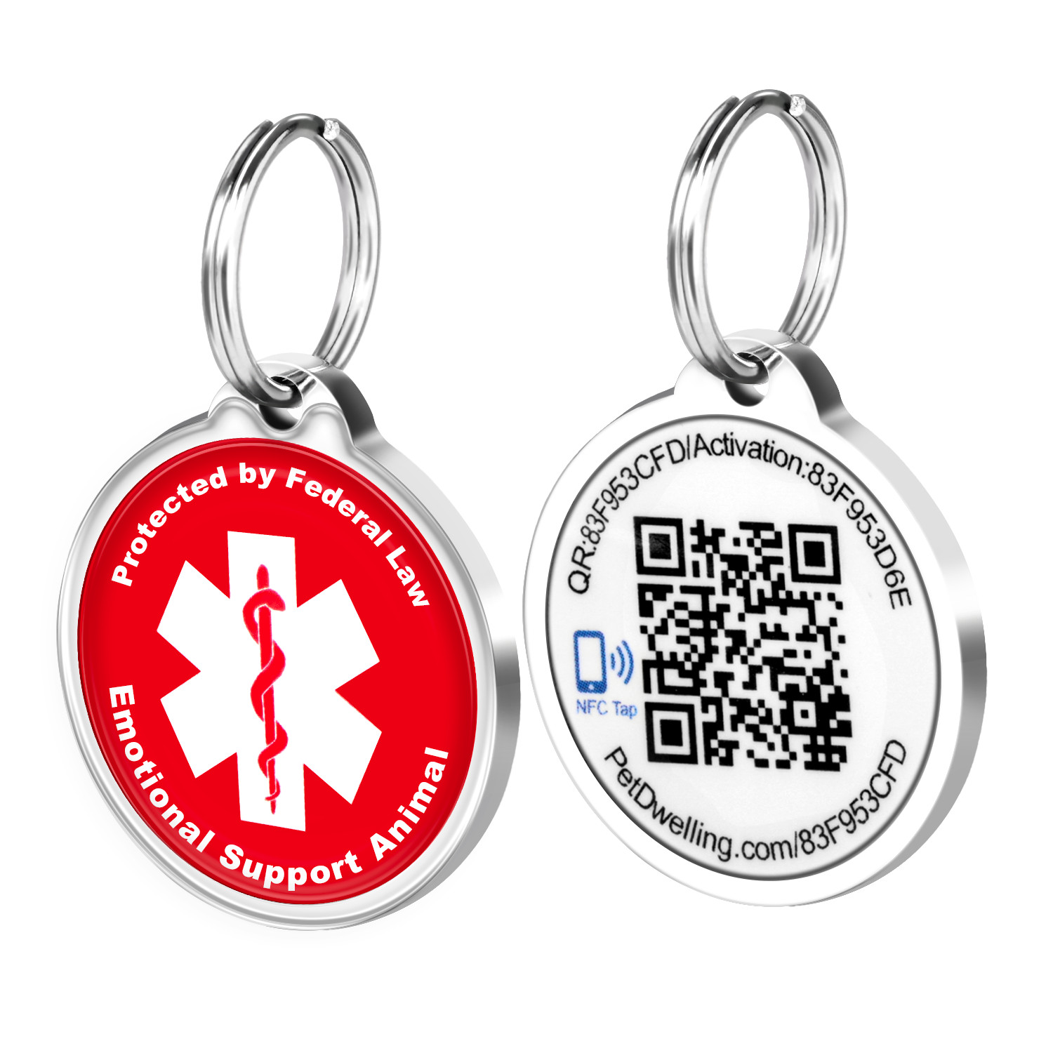 Pet Dwelling Smart NFC-QR ESA Tag: Instant Profile Access & Scan Location Alert