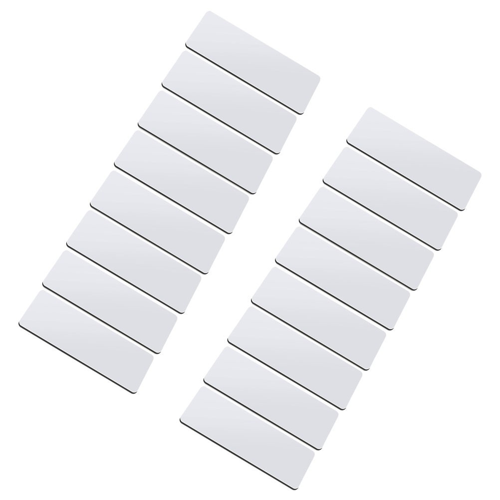 16 Pcs Blank Labeling Tags Name for Clothes Badge Labels Workers Pin