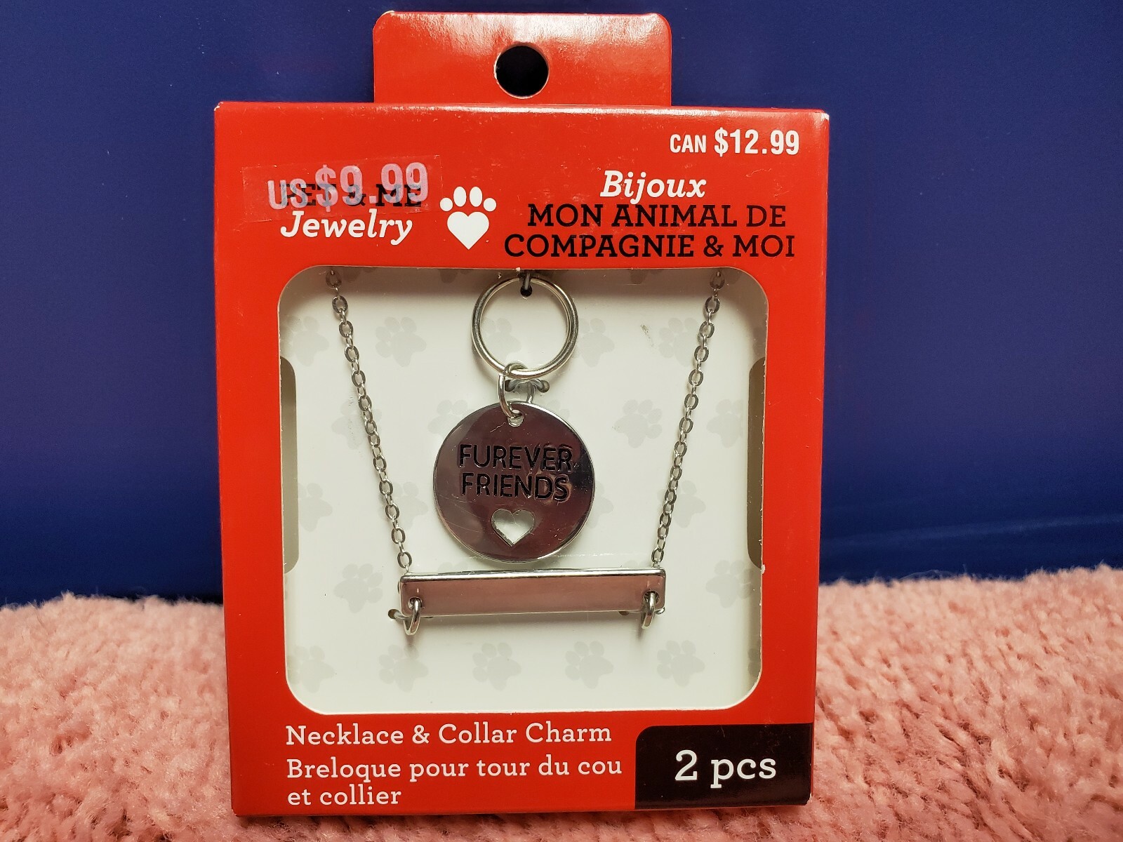 Horizon Group Pet And Me Jewelry Necklace & Charm Set 2 Piece Set NEW