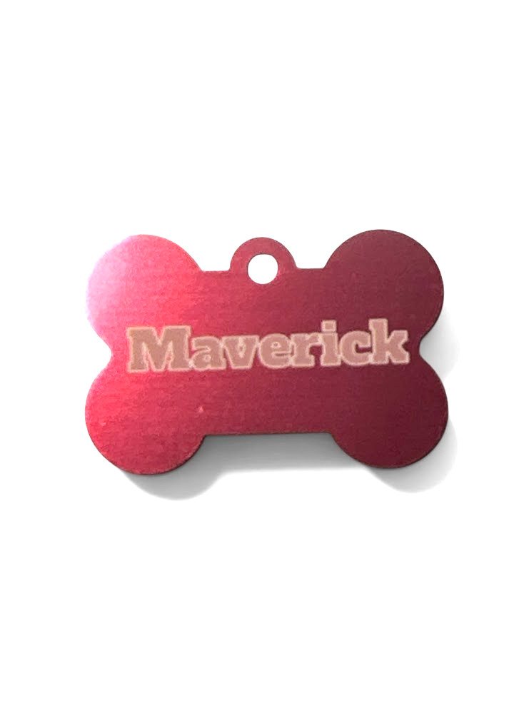 Personalized Laser Engraved Pet ID Tag Custom Dog Bone Name Tag