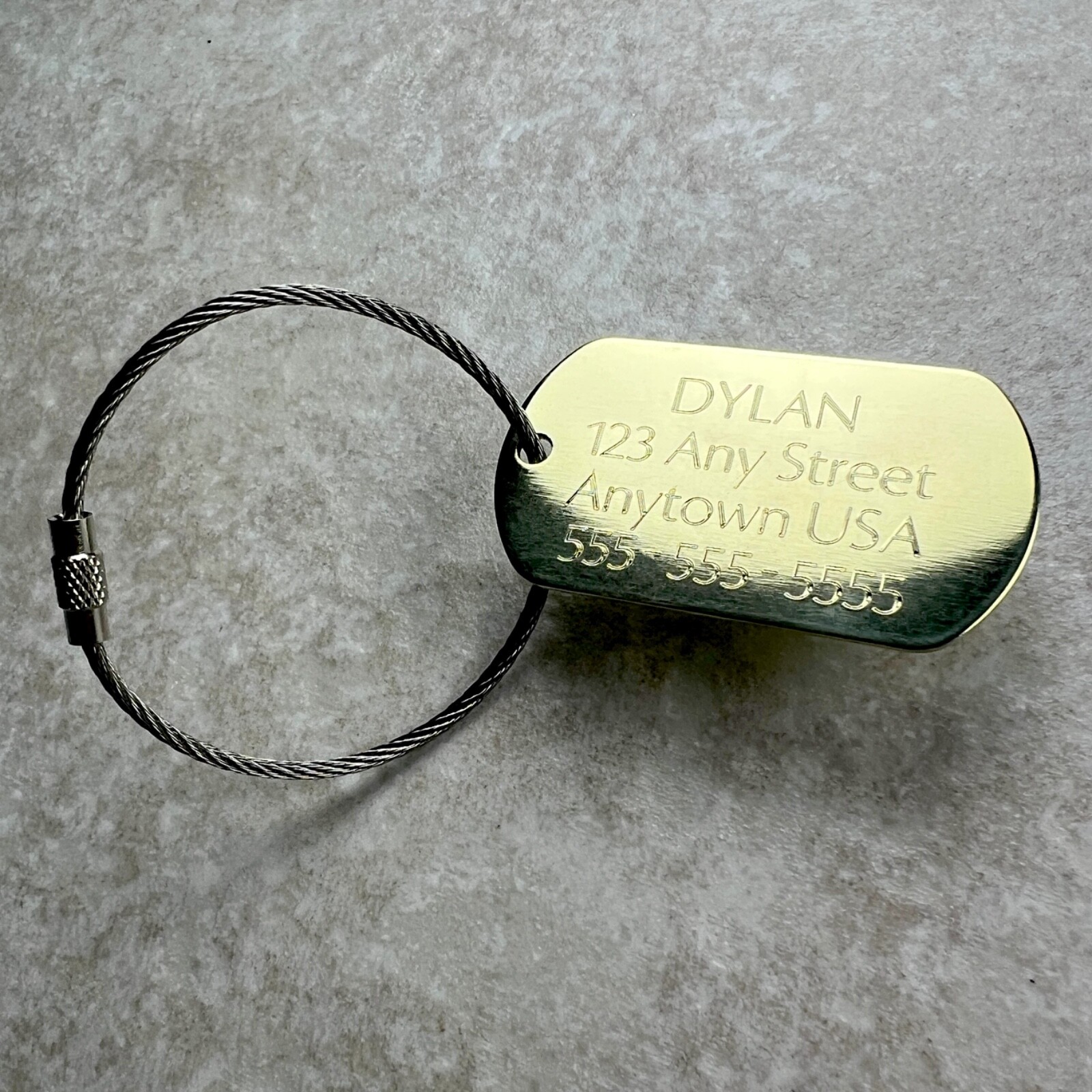 Custom Luggage Tags Baggage Tag Carry On Bag Travel ENGRAVED LUGGAGE TAG BRASS