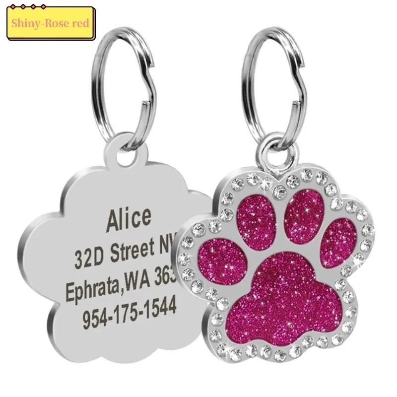 Personalized Pet ID Tag, Dog Tag, Cat Tag, Custom Cat Tag, Easy to Read, Pet Tag
