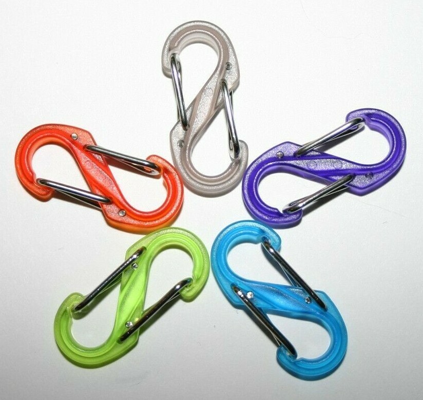 Nite Ize S-Biner Size #0 (6 NEW Translucent Colors) FREE SHIPPING