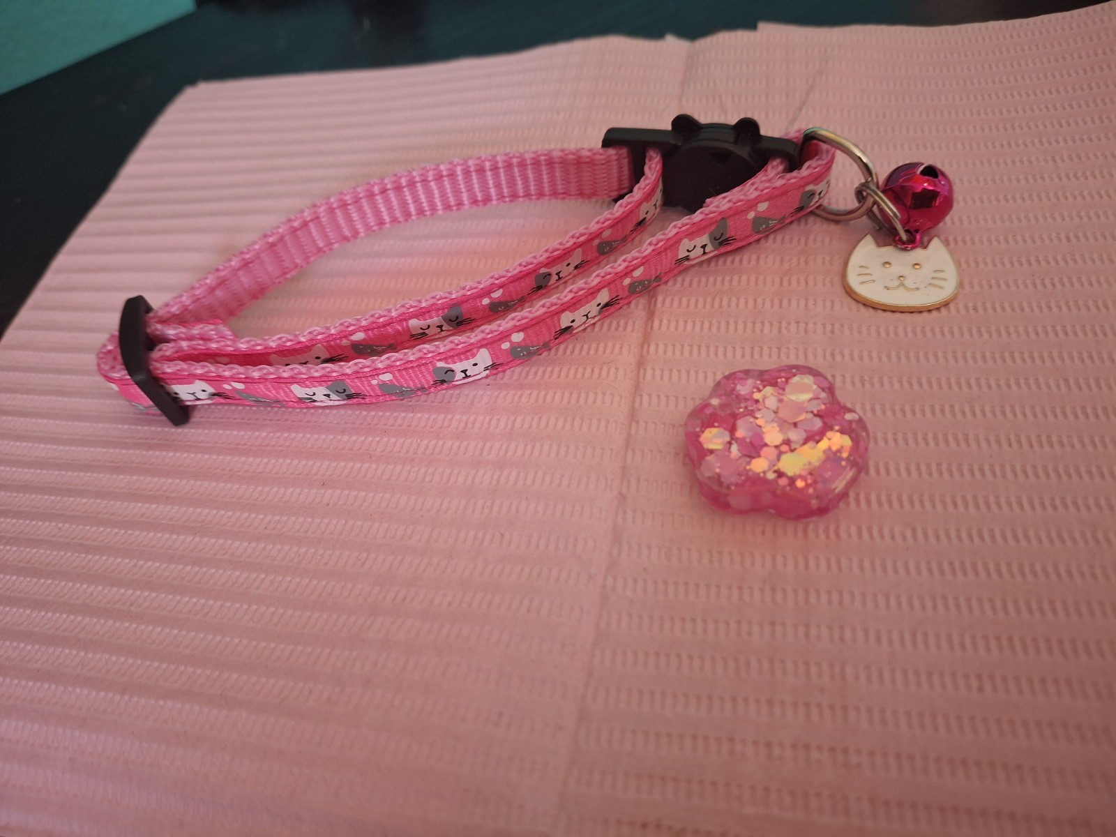 Collar personalizado para mascotas glitter