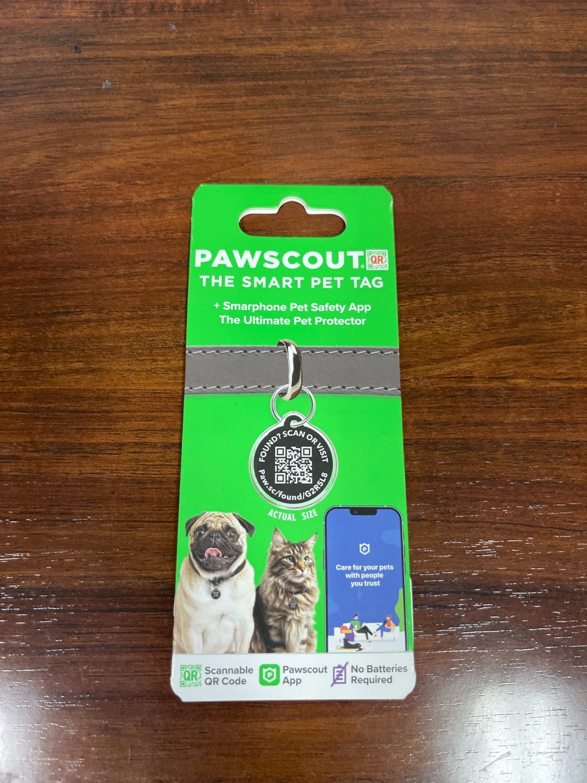 PawscoutQR The Smart Pet Tag Finder for Dogs & Cats Connects To Your Phone