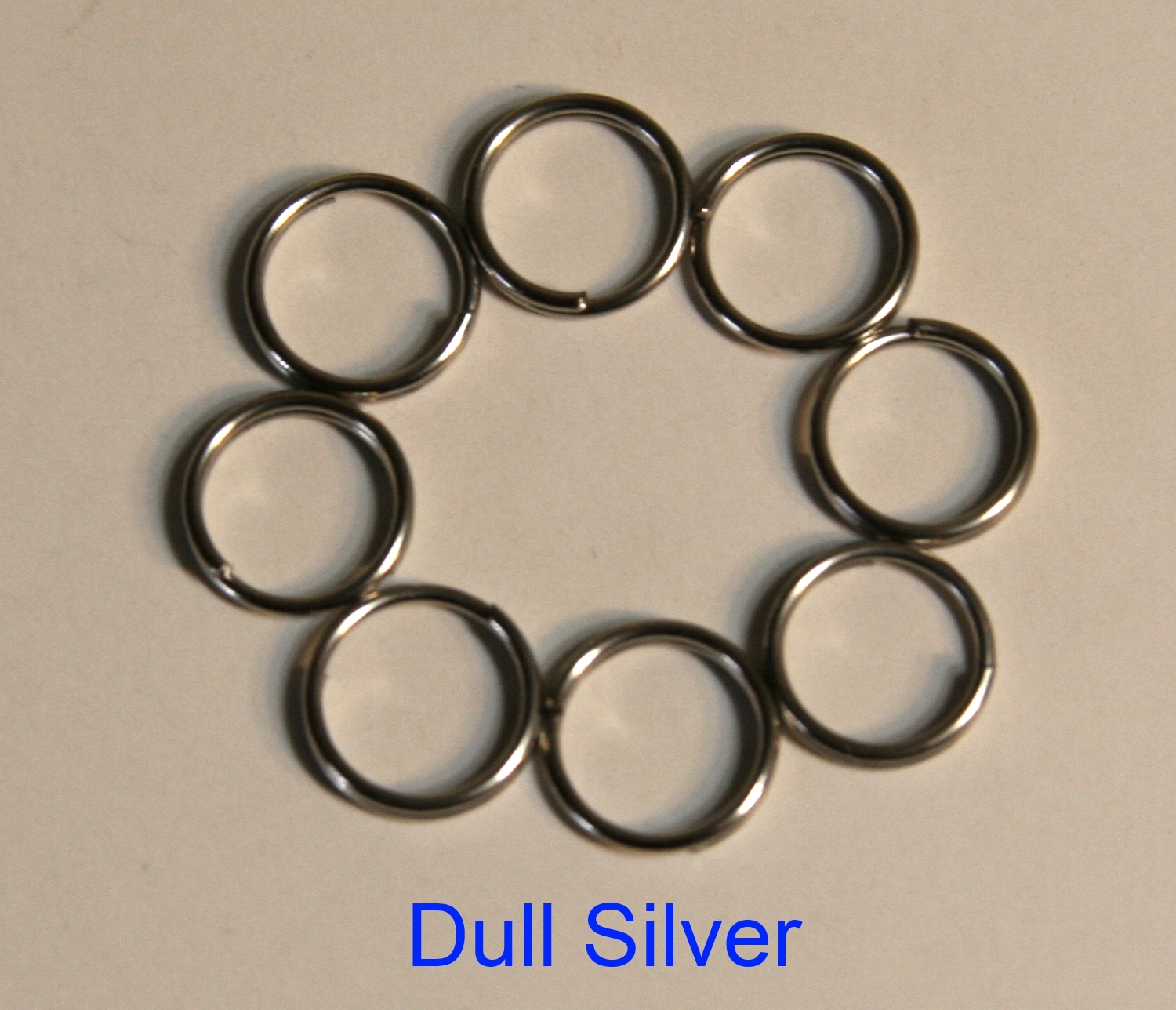 5mm,6mm,7mm,8mm,9mm Split Ring DOUBLE connector 6 Colors