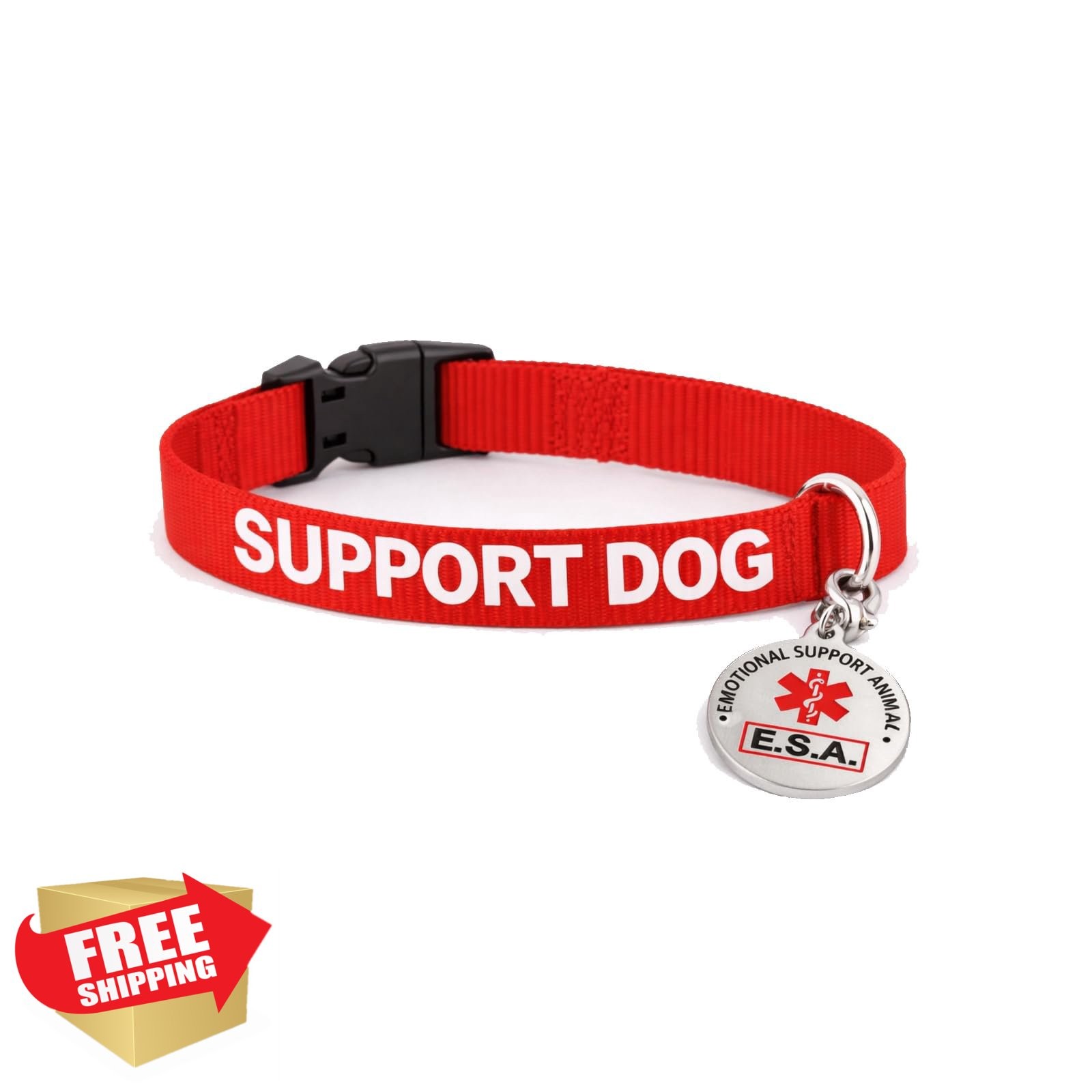 ALL ACCESS CANINE Service Dog ESA Collar Metal ID Tag Heavy Duty
