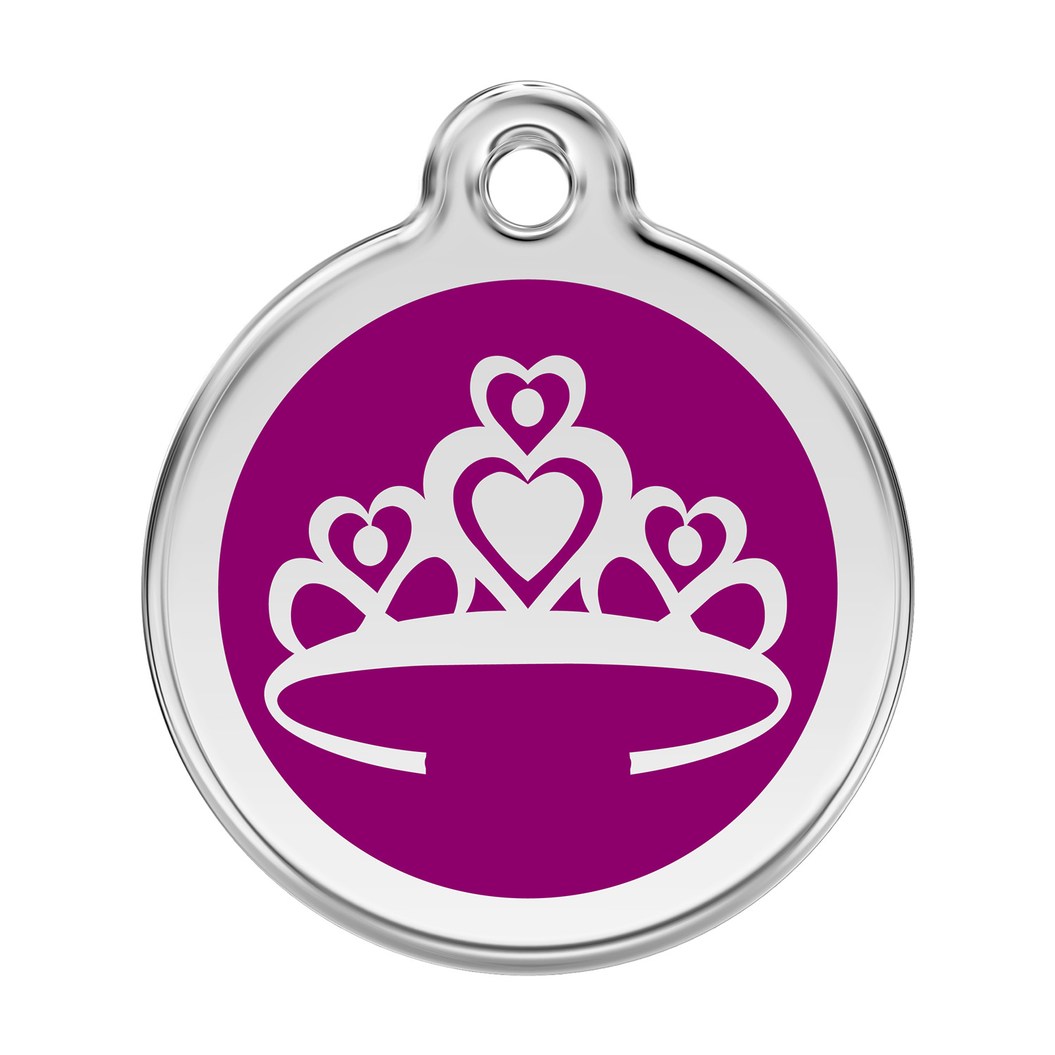 Red Dingo Dog Cat ID Pet Tag Engraved Free Shipping Crown – 11 Colors-Life Guar